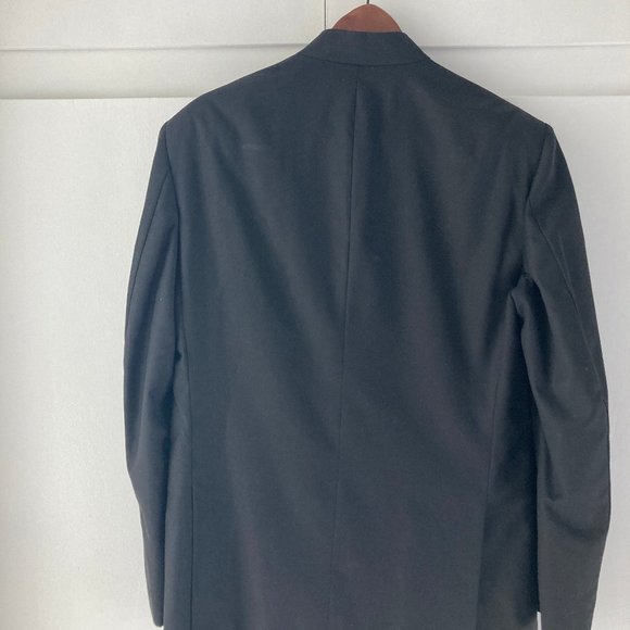 Custom-Tailored Black & White Pinstripe Men's Blazer – Bespoke Suit Jacket - Picture 13 of 13